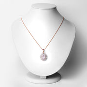 Bids.com 4.26 Carat Genuine Kunzite and White Topaz .925 Sterling Silver Pendant Pendants