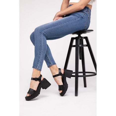 BOOMER-S Platform Heel Sandals