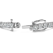 Bids.com 14K White Gold 5.00 Cttw Prong Set Lab Grown Round Diamond Classic Tennis Bracelet (F-G Color, VS2-SI1 Clarity) - 7.25" Bracelets