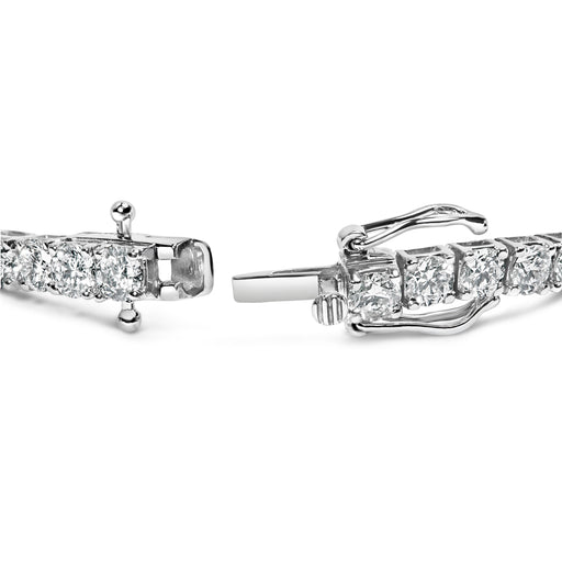 Bids.com 14K White Gold 5.00 Cttw Prong Set Lab Grown Round Diamond Classic Tennis Bracelet (F-G Color, VS2-SI1 Clarity) - 7.25" Bracelets