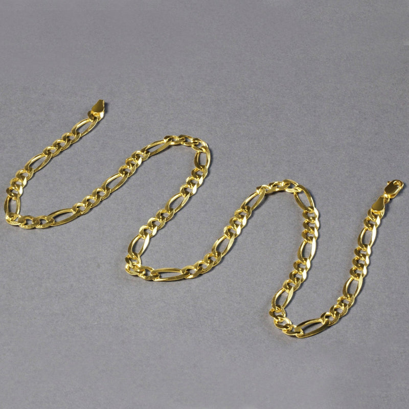 Bids.com 10K Yellow Gold Solid Figaro Chain (5.30 mm) Necklaces