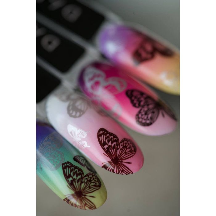 nbmsupply DARK STAMPING POLISH №42 LIGHT GRAY, 8 ML Article : S042