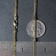 Bids.com 2.0mm 14k Yellow Gold Semi Solid Box Chain Necklaces