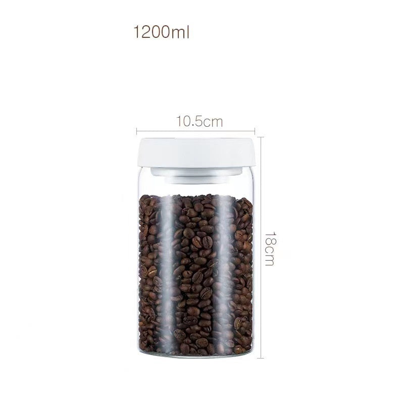 SmartPursue™ Vacuum Sealed Jug Coffee Beans Airtight Canister Kitchen Utensils