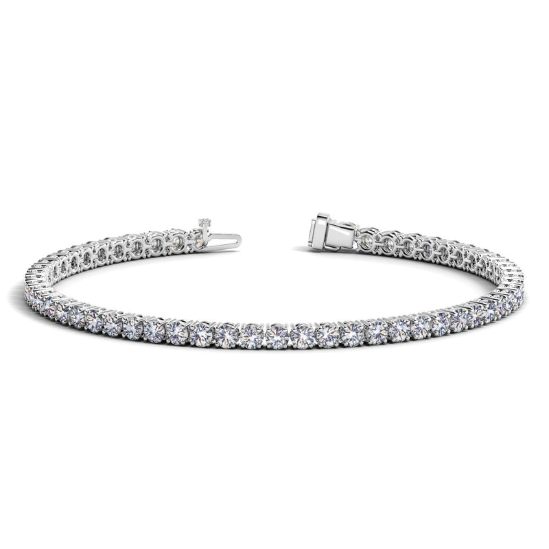 Bids.com Lab Grown Round Diamond Tennis Bracelet in 14k White Gold (5 cctw  F/G  VS2/SI1) Bracelets