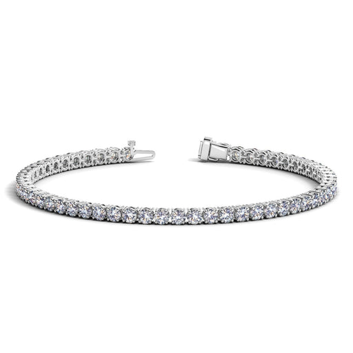 Bids.com Lab Grown Round Diamond Tennis Bracelet in 14k White Gold (5 cctw  F/G  VS2/SI1) Bracelets