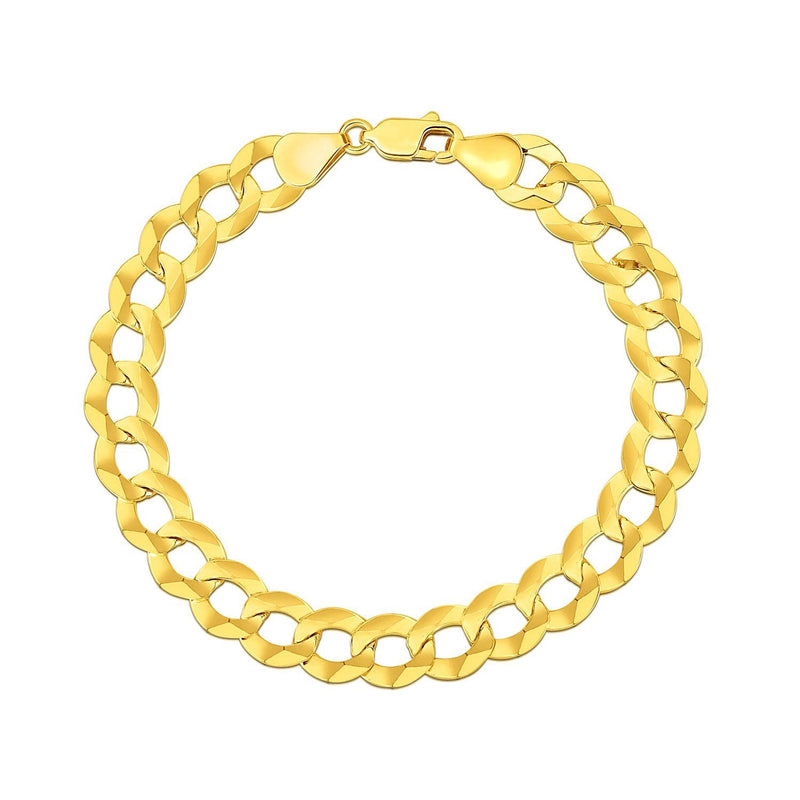 Bids.com 14k Yellow Gold Solid Curb Bracelet 10.0mm Bracelets