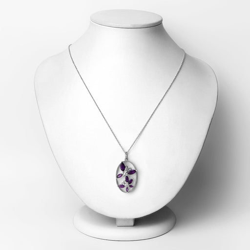 Bids.com 2.12 Carat Genuine Amethyst .925 Sterling Silver Pendant Pendants