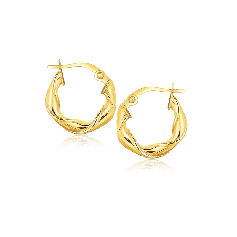 Bids.com 14k Yellow Gold Hoop Earrings (5/8 inch) Earrings