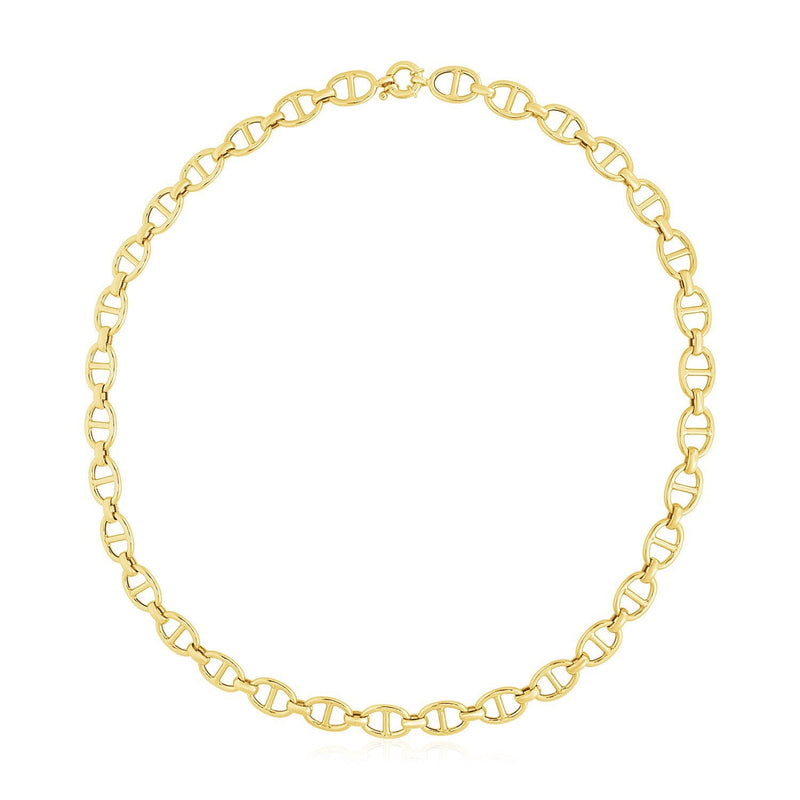 Bids.com 14k Yellow Gold High Polish Mariner Link Chain (8.8mm) Necklaces