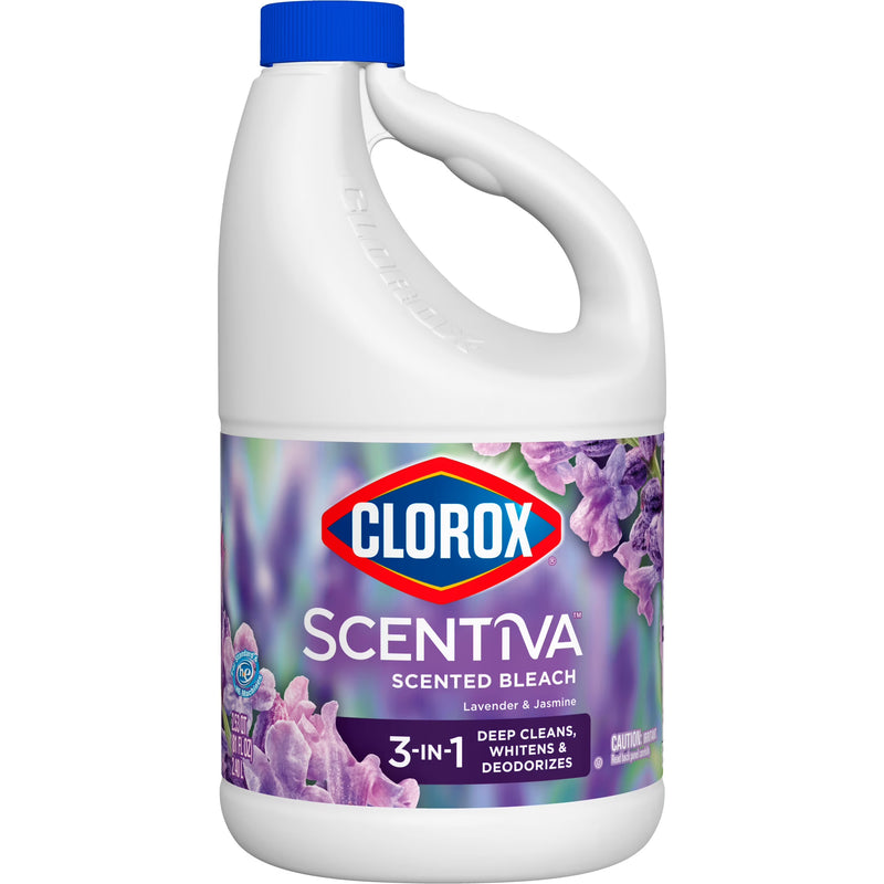 Clorox Clorox Scentiva Scented Bleach Disinfecting Cleaner Lavender and Jasmine 81 Fl Oz Laundry Supplies White Smoke