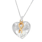 Bids.com 10K Yellow Gold Over Silver Heart Pendant Necklace Necklaces