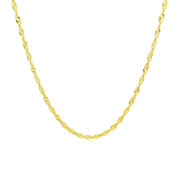 Bids.com 10k Yellow Gold Singapore Chain 1.5mm Necklaces
