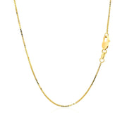 Bids.com 18k Yellow Gold Box Chain 0.8mm Necklaces
