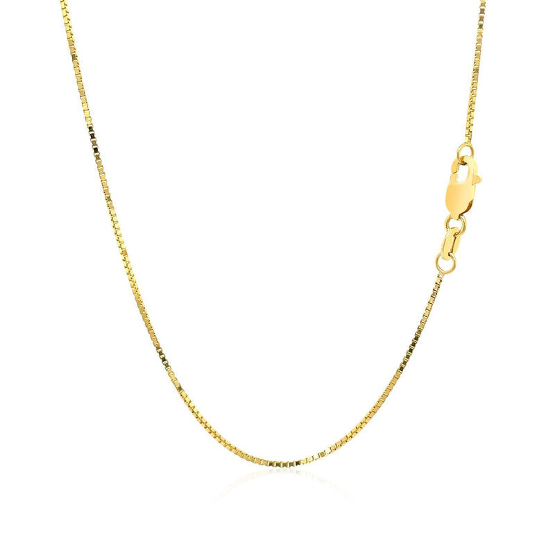 Bids.com 18k Yellow Gold Box Chain 0.8mm Necklaces