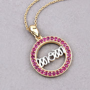 Bids.com 0.64 Carat Genuine Ruby .925 Sterling Silver Pendant Pendants