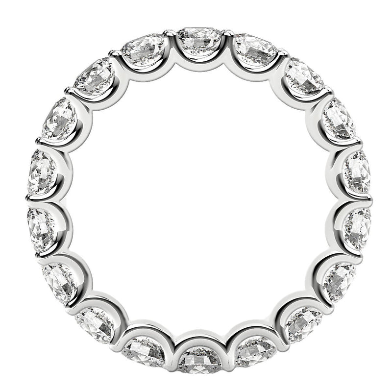Bids.com Round Cut Lab Grown Diamond Eternity Ring in 14k White Gold (2 cttw FG/VS2) Rings