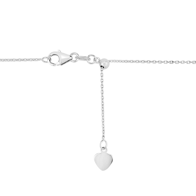 Bids.com Adjustable Cable Chain in 14k White Gold (1.0mm) Necklaces
