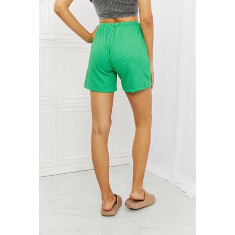 Blumin Apparel Too Good Ribbed Shorts in Green