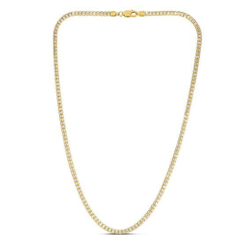 Bids.com Ice Barrel Chain in 14k Yellow Gold (3.23 mm) Necklaces