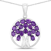 Bids.com 2.94 Carat Genuine Amethyst .925 Sterling Silver Pendant Pendants