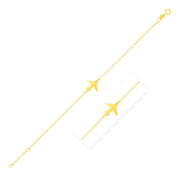 Bids.com 14K Yellow Gold Airplane Bracelet Bracelets