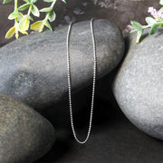 Bids.com 14k White Gold Bead Chain 1.0mm Necklaces