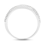 Bids.com 0.46 Carat Genuine White Diamond 14K White Gold Ring (F-G Color, SI Clarity) Rings