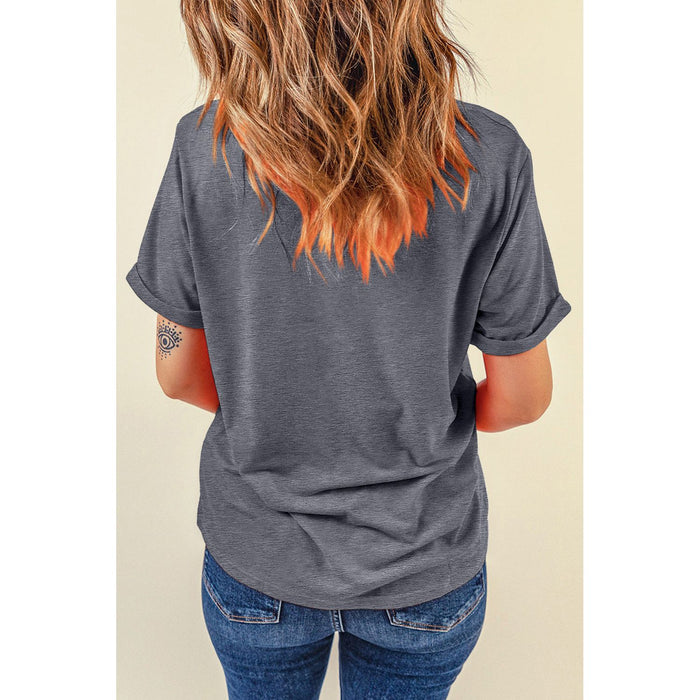 Round Neck Short Sleeve T-Shirt