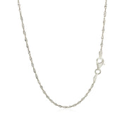 Bids.com Sterling Silver 1.6mm Singapore Style Chain Necklaces
