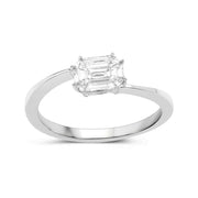 Bids.com 0.33 Carat Genuine White Diamond 18K White Gold Ring (F-G Color, VVS-VS Clarity) Rings