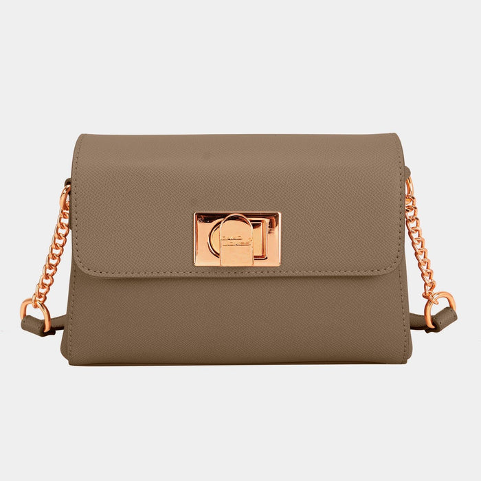 David Jones PU Leather Crossbody Bag