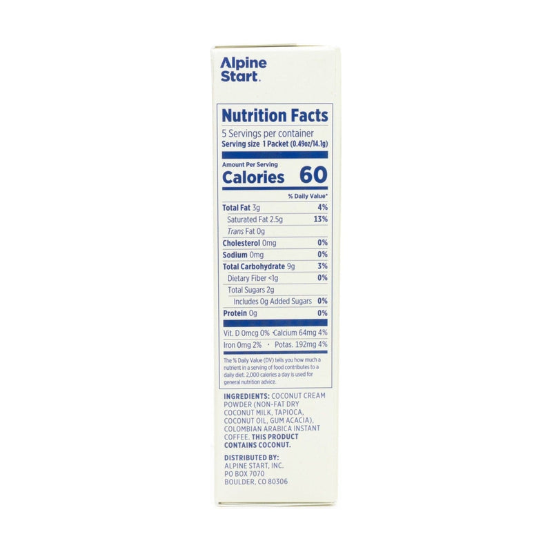 Alpine Start Dairy-Free Coffee + Creamer Instant Latte Instant Coffee