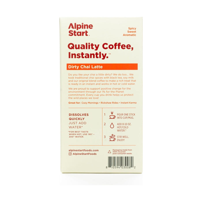 Alpine Start - Dairy-Free Dirty Chai Tea Instant Latte