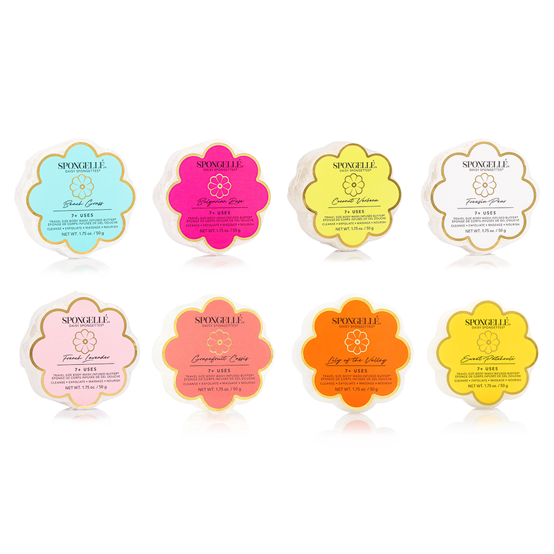 Spongellé Daisy Spongette Assorted Pack Body Wash Infused Buffer