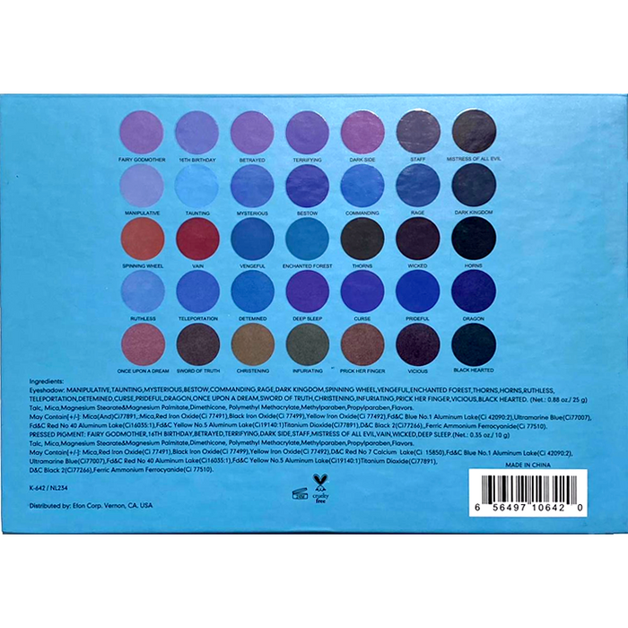 Prolux Cosmetics - Dark Fairy Eyeshadow Palette | Cool Eyeshadow Palette