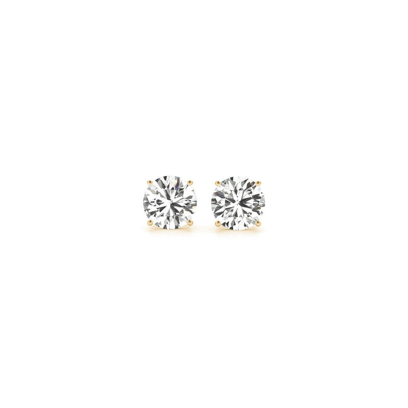 Bids.com 1 cttw Certified IGI Lab Grown Round Diamond Stud Earrings 14k Yellow Gold (G/VS2) Earrings
