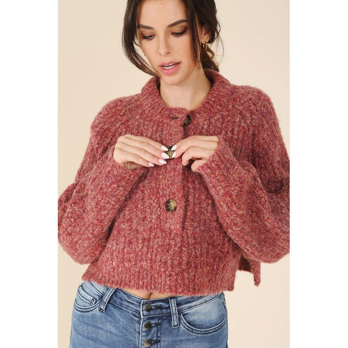 Melange Multicolor Sweater Top