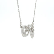 Bids.com .04ct Diamond Cross Religious Pendant Sterling Silver Pendants