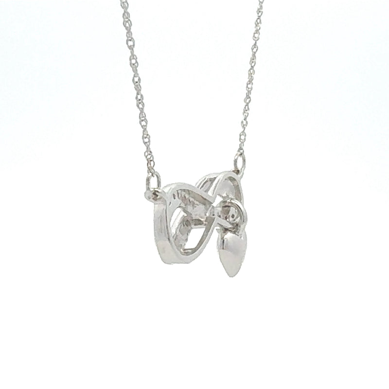 Bids.com .04ct Diamond Cross Religious Pendant Sterling Silver Pendants