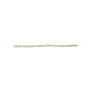 Bids.com 14K Yellow Gold Princess and Baguette Cut Diamond Beaded Bracelet (3.00 cttw, H-I Color, SI1-SI2 Clarity) Bracelets
