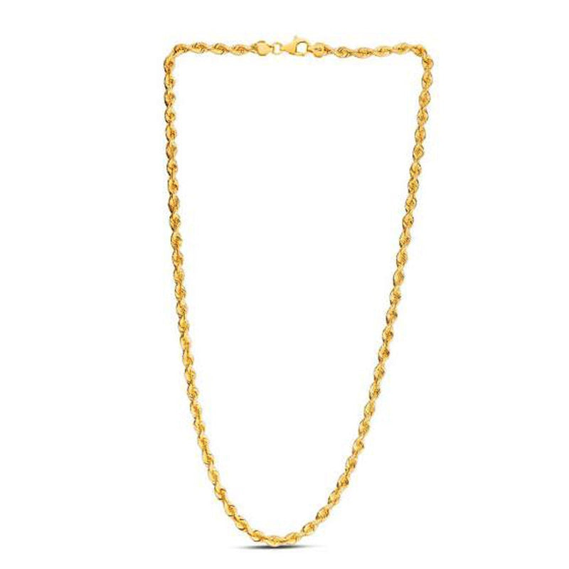 Bids.com 14k Yellow Gold Light Rope Chain (4.30 mm) Necklaces