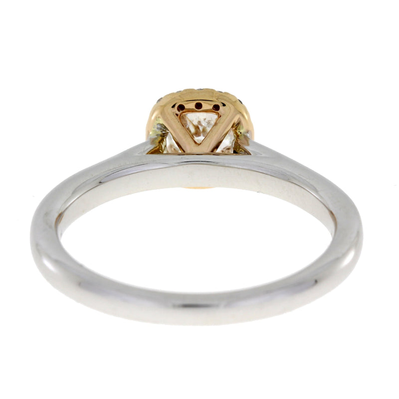 Bids.com .62ct Diamond Diamond Eng Only 14KT 2 Tone Gold Rings