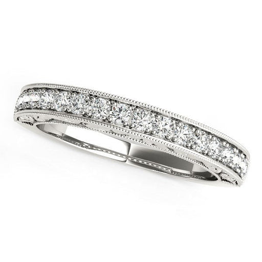 Bids.com 14k White Gold Antique Prong Set Diamond Wedding Ring (1/3 cttw) Rings