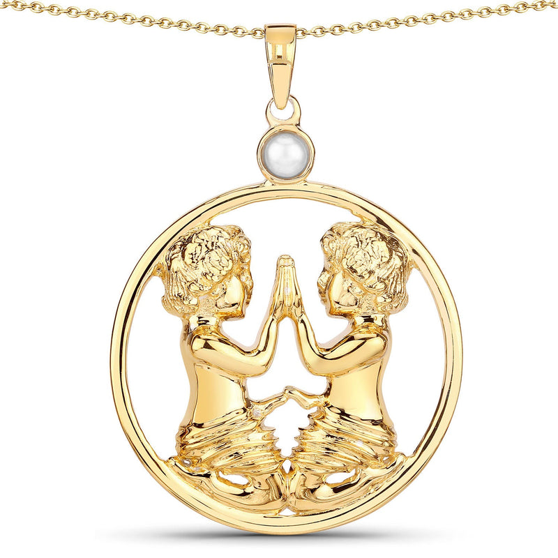 Bids.com 0.45 Carat Genuine Pearl .925 Sterling Silver Pendant Pendants