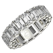 Bids.com Emerald Cut Lab Grown Diamond Eternity Ring in 14k White Gold (8 cttw FG/VS2) Rings