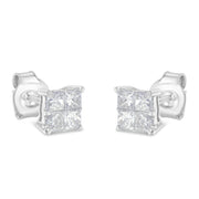 Bids.com 10K White Gold Diamond Stud Earrings (3/4 cttw, H-I Color, SI2-I1 Clarity) Earrings