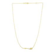 Bids.com 14k Yellow Gold Chain Necklace with Horizontal Arrow Pendant Necklaces