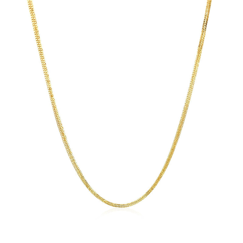 Bids.com 14k Yellow Gold Foxtail 1.0mm Chain Necklaces White Smoke 16 / Yellow Gold,18 / Yellow Gold,20 / Yellow Gold