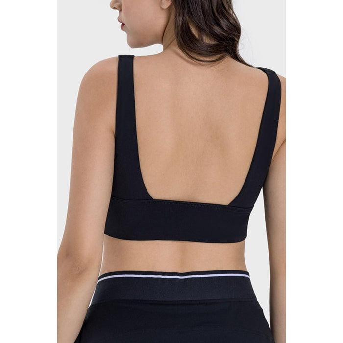 Backless Wide Strap Active Bra